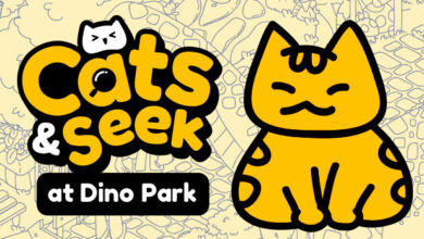 Cats and Seek : Cats Hidden at Dino Park